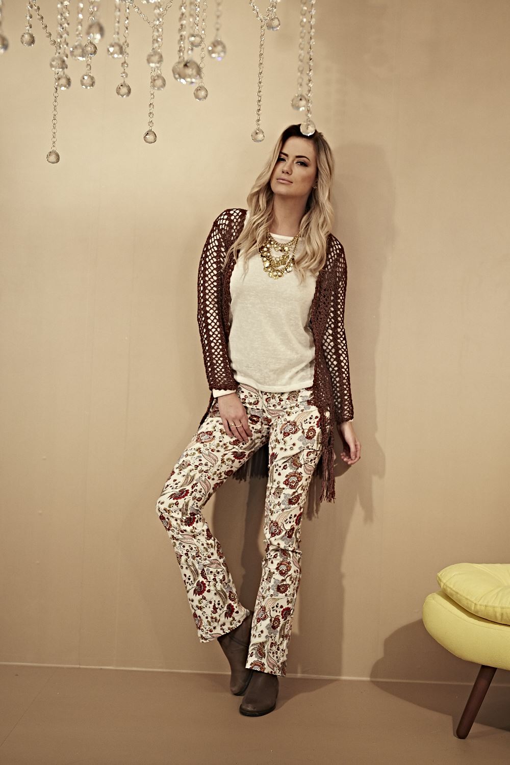 Quimono Marrom Glamour