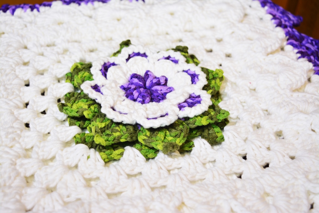 Almofada Flor Violeta