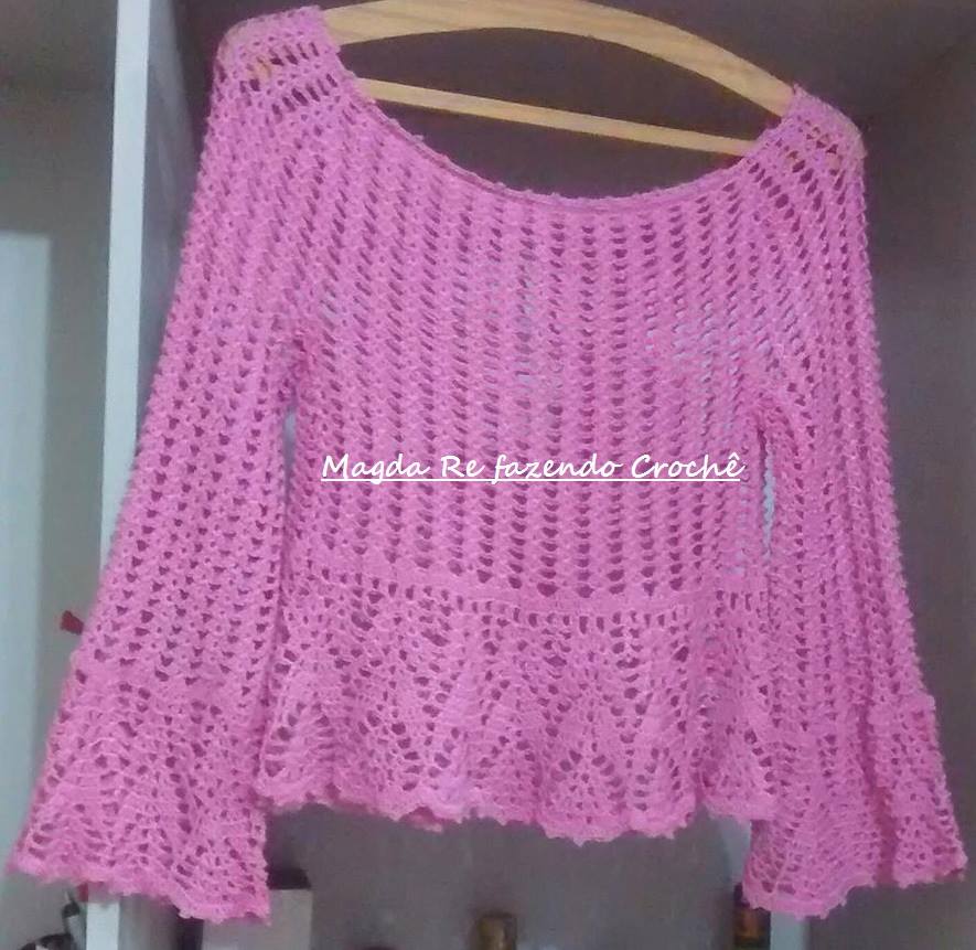 BLUSA CRCHÊ MODA PRAIA