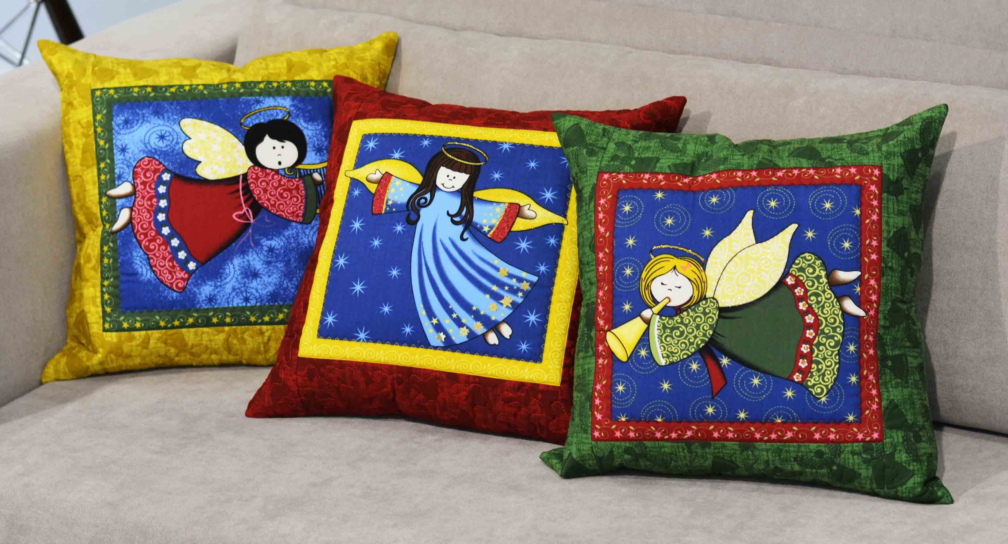 Capas de Almofada Anjos de Natal