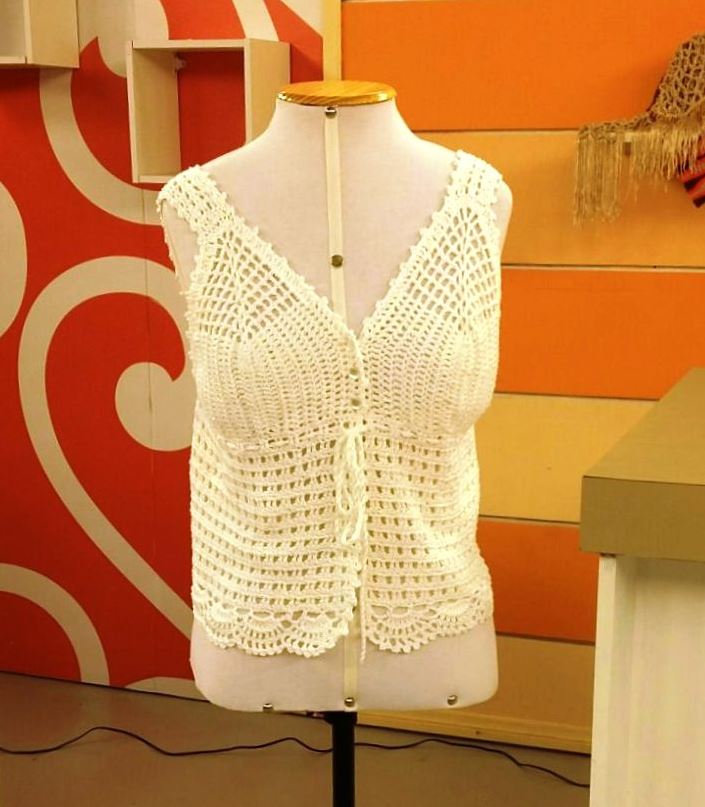 Blusa Off White Glamour