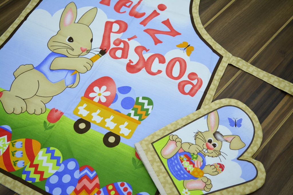 Avental e Luva Fácil Coelho