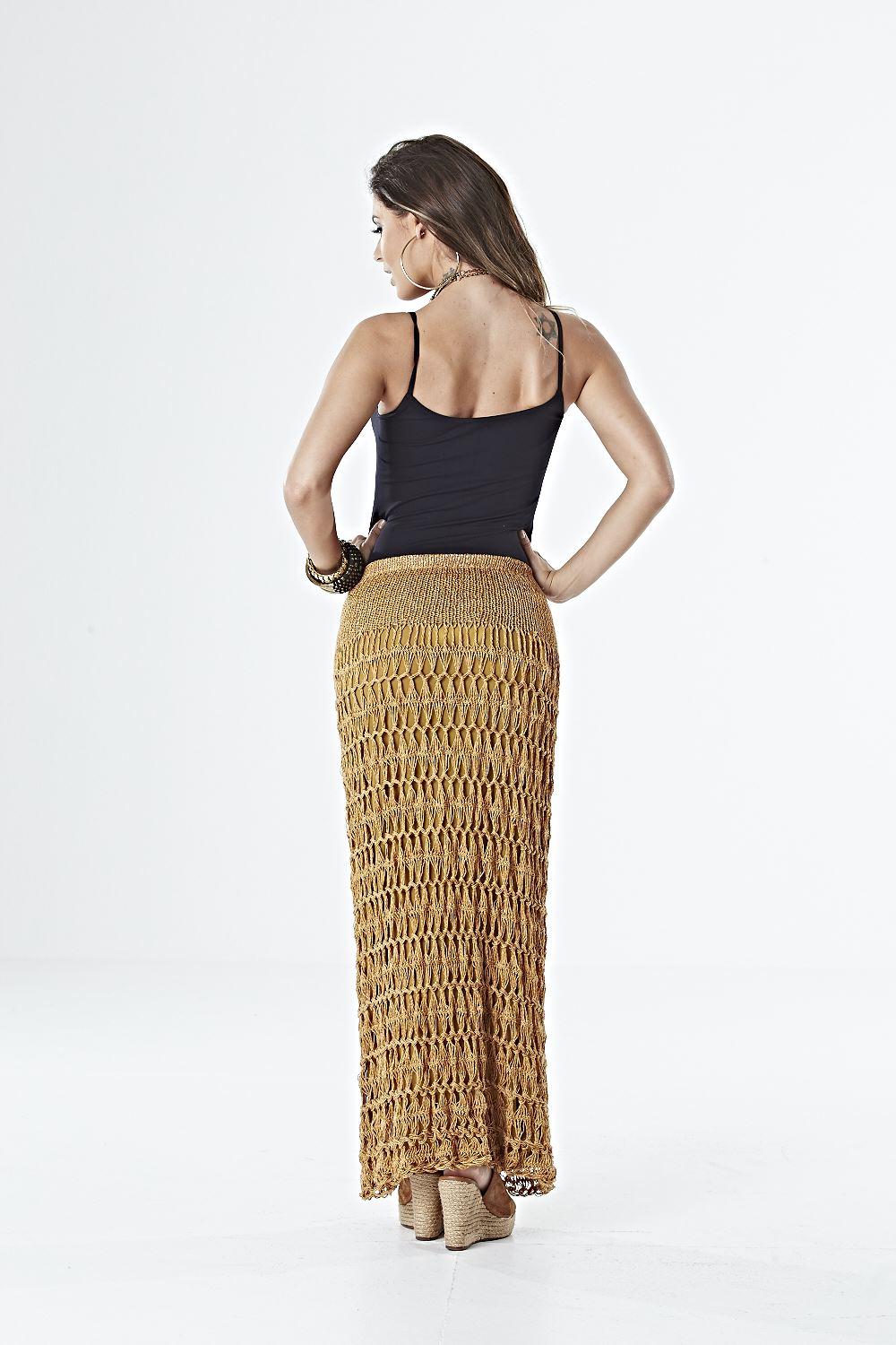 Saia Crochê de Grampo Glamour