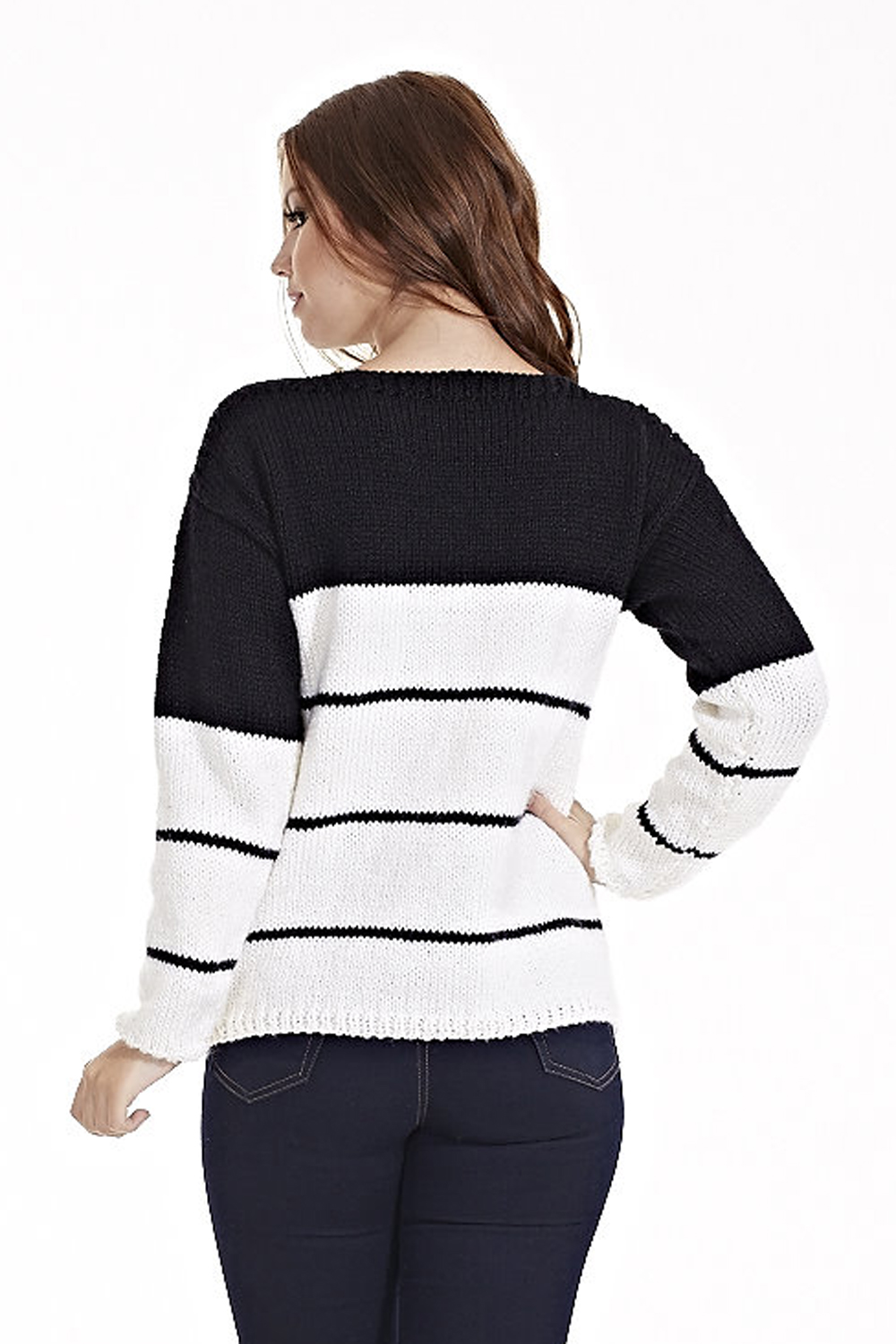 Blusa Seda Com Listra