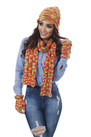 Conjunto Gorro, Luvas e Polainas
