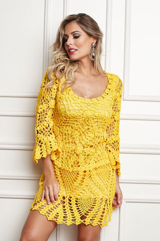 Vestido Amarelo Charme