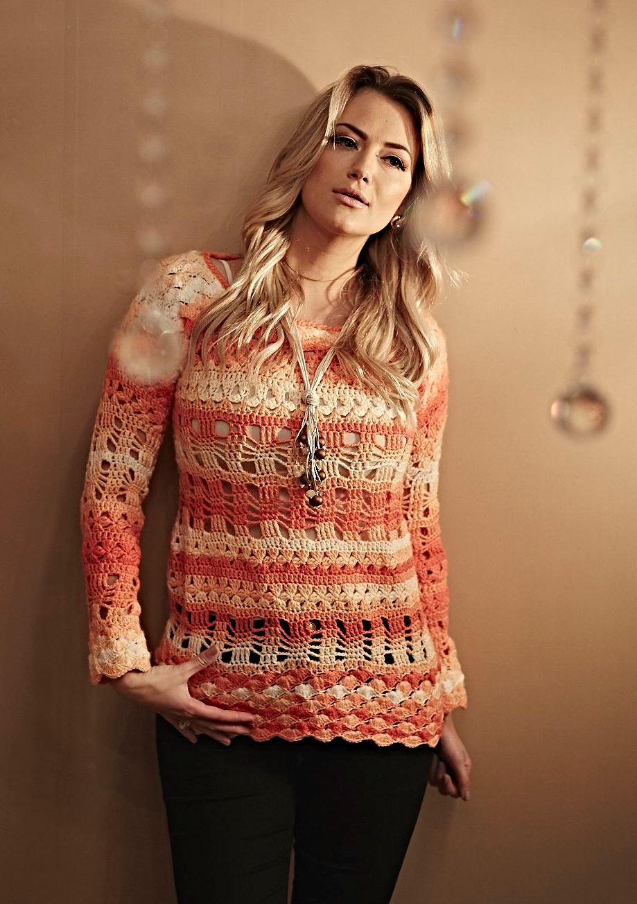 Blusa Batik Crochê