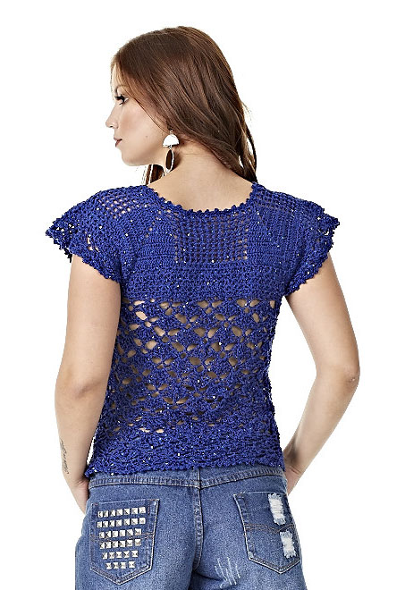 Blusa Azul Chic