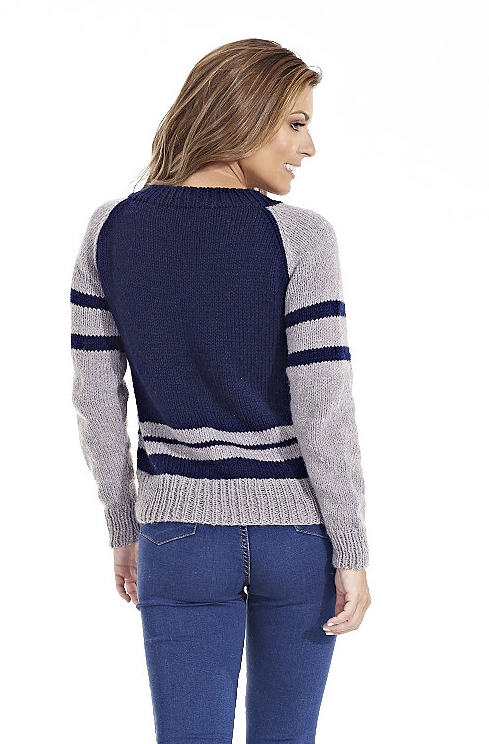 Blusa Com Número em Jacquard