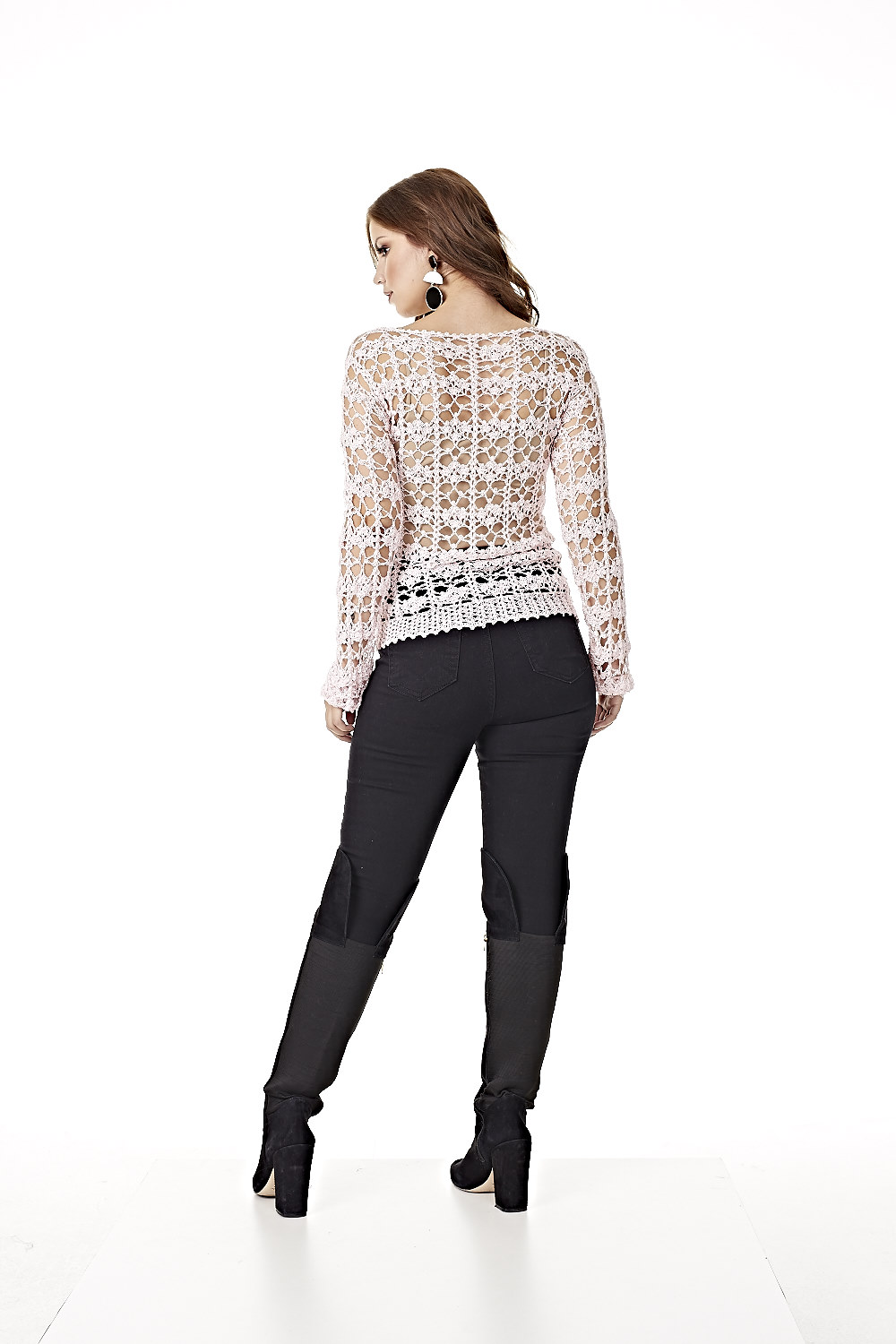 Blusa Manga Longa Decote V