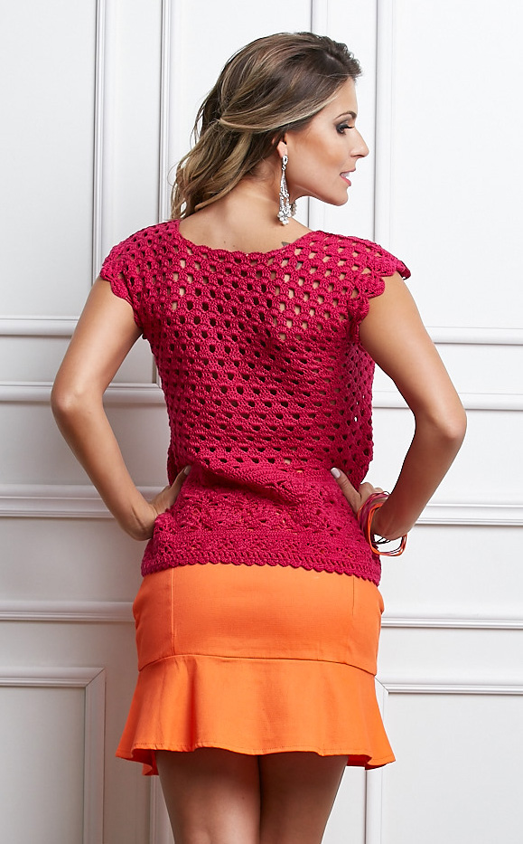Blusa Com Decote Quadrado