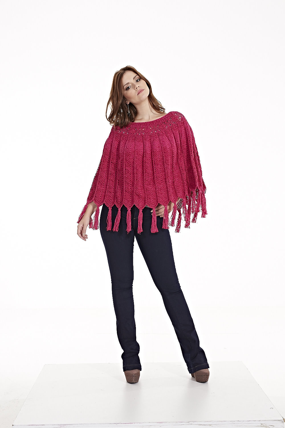 Poncho Glamour com Tassel