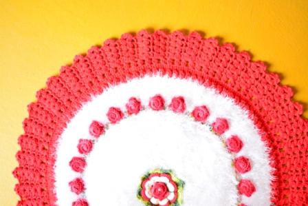 Tapete Redondo Decore Branco