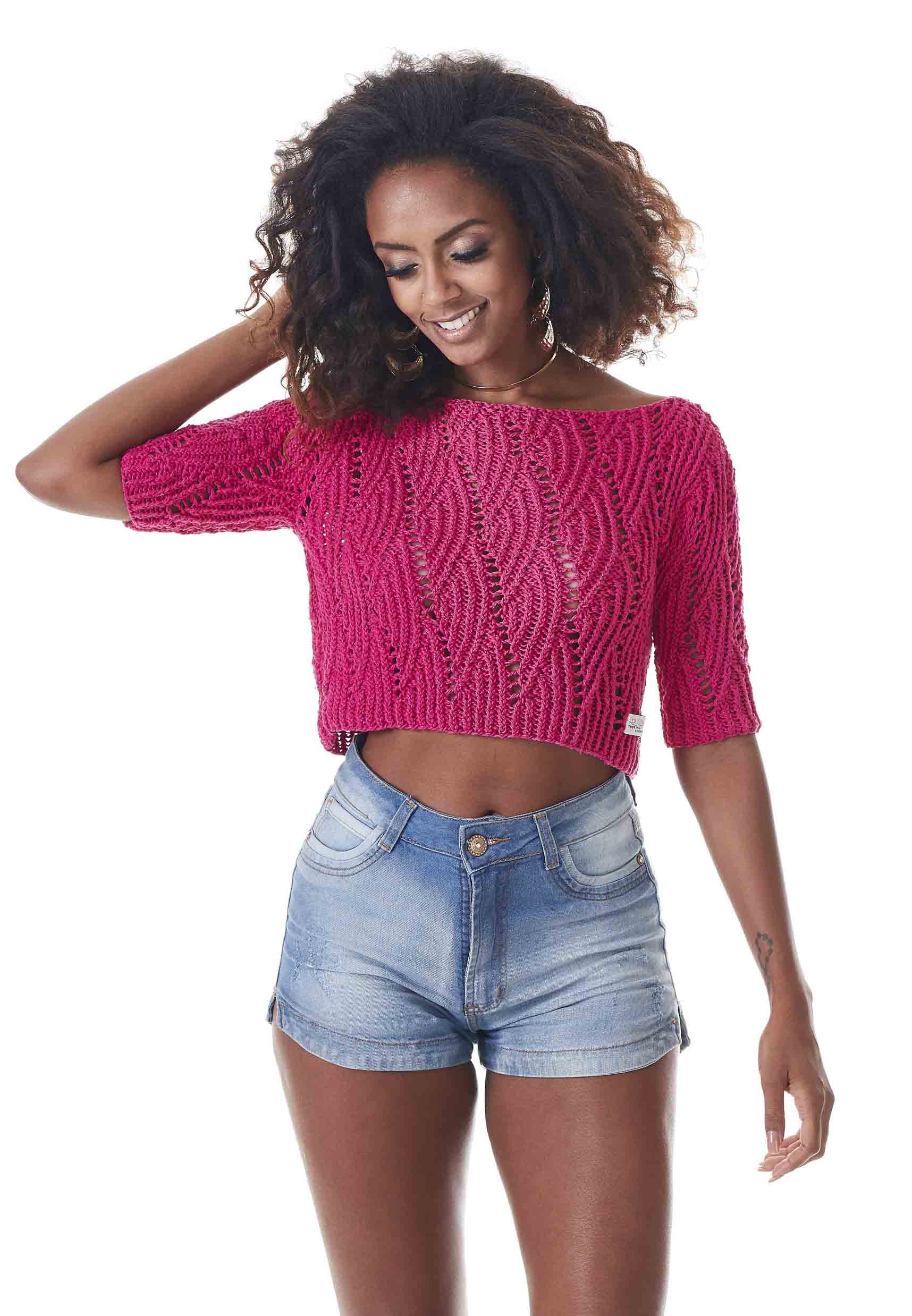 Blusa Tricô Ondas