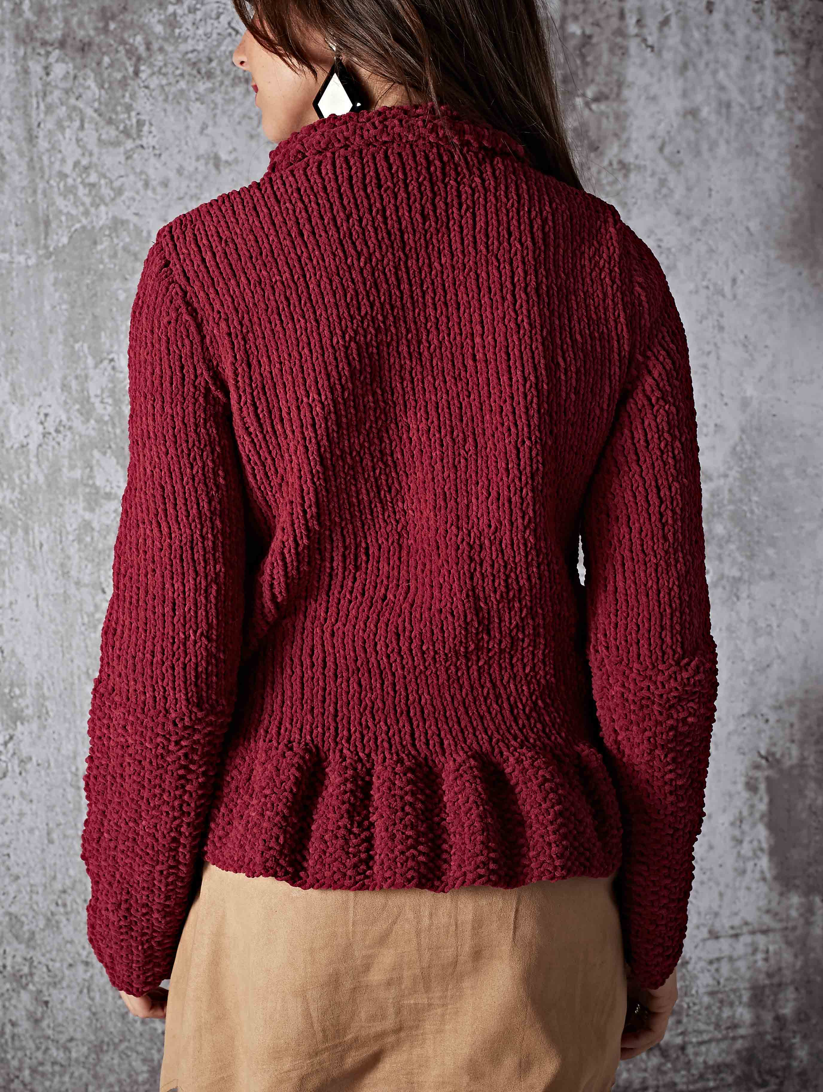 Jaqueta Peplum Veludo