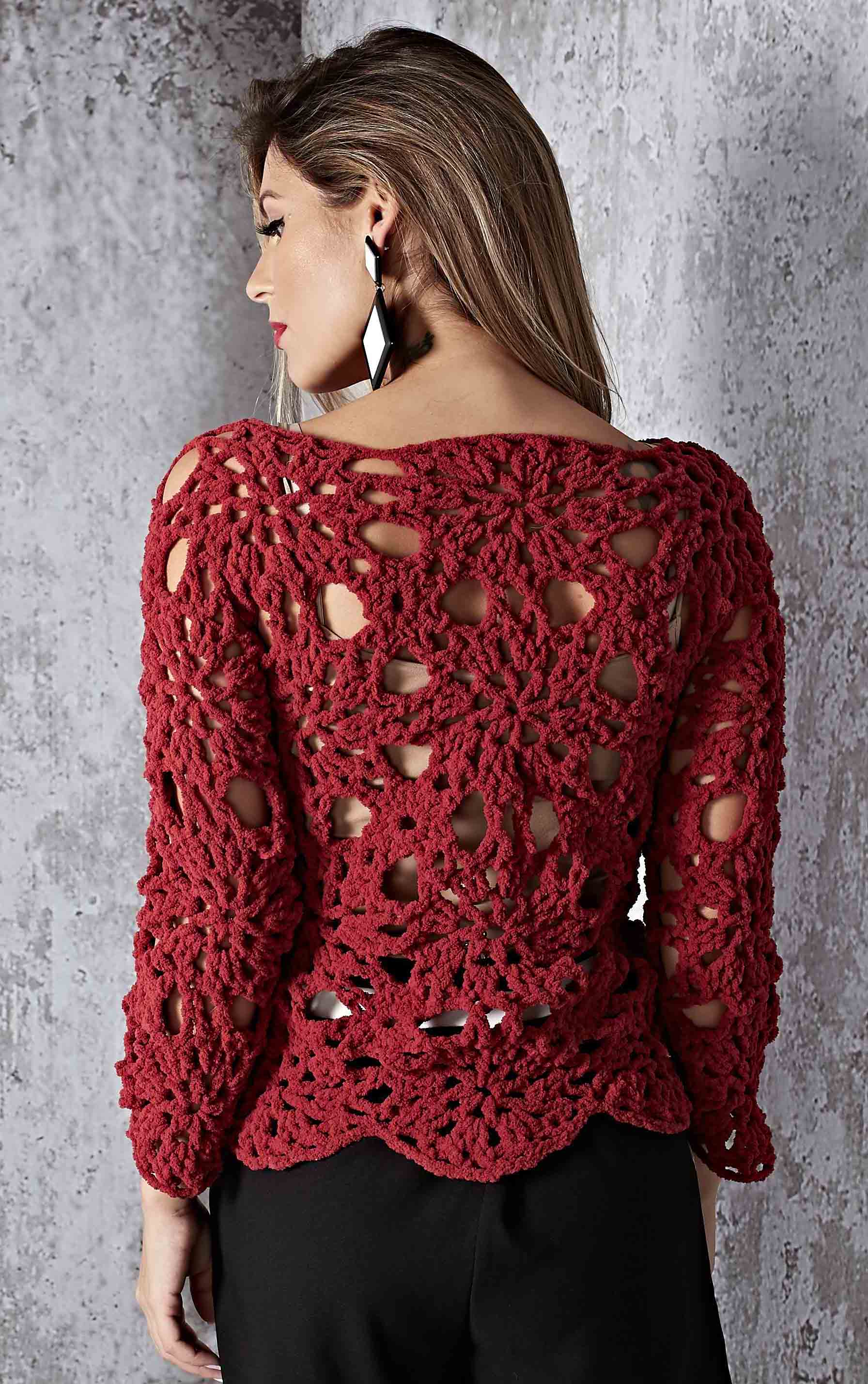 Blusa Ternura Crochê
