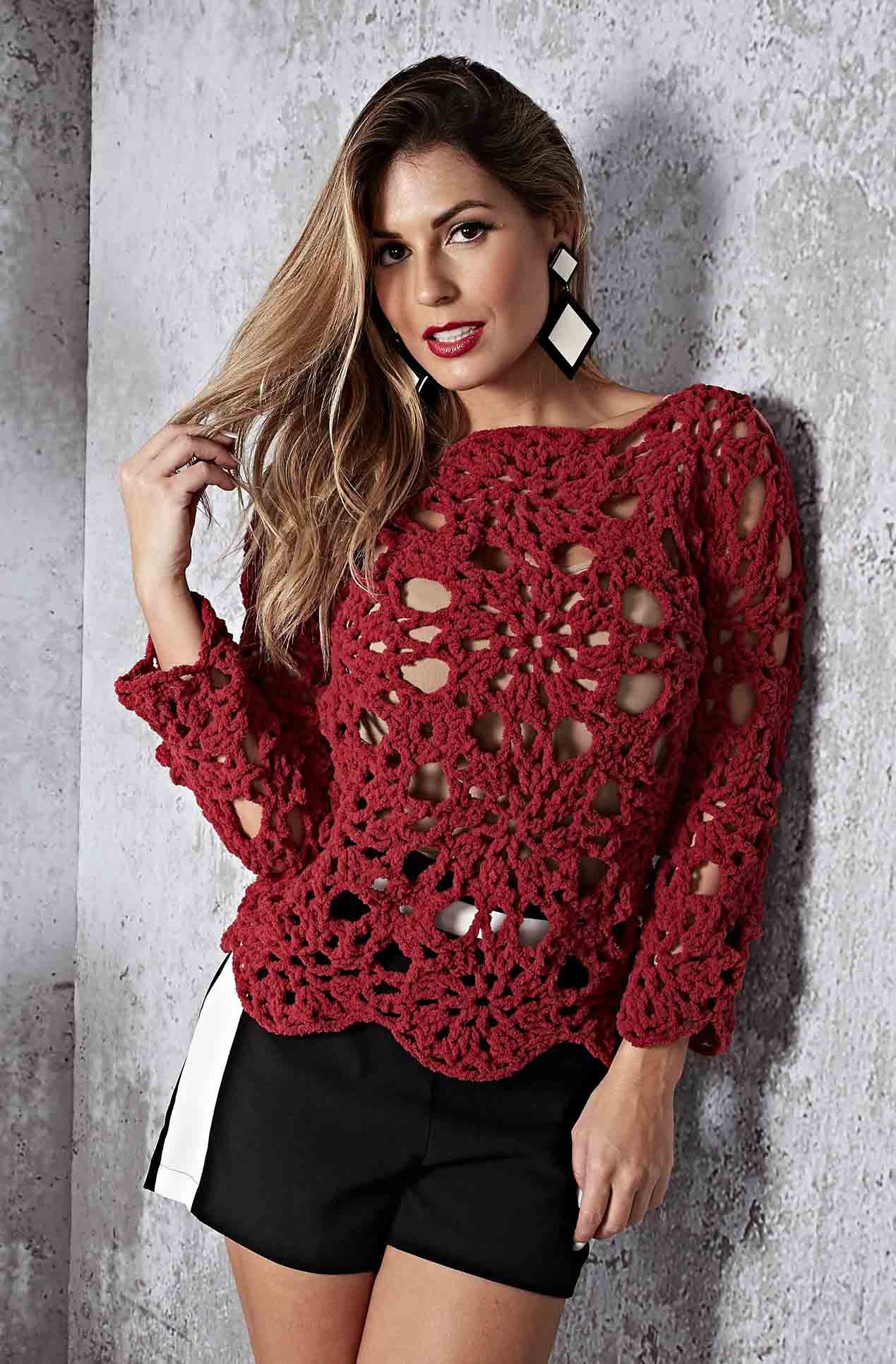 Blusa Ternura Crochê