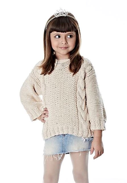 Blusa Infantil com Tranças