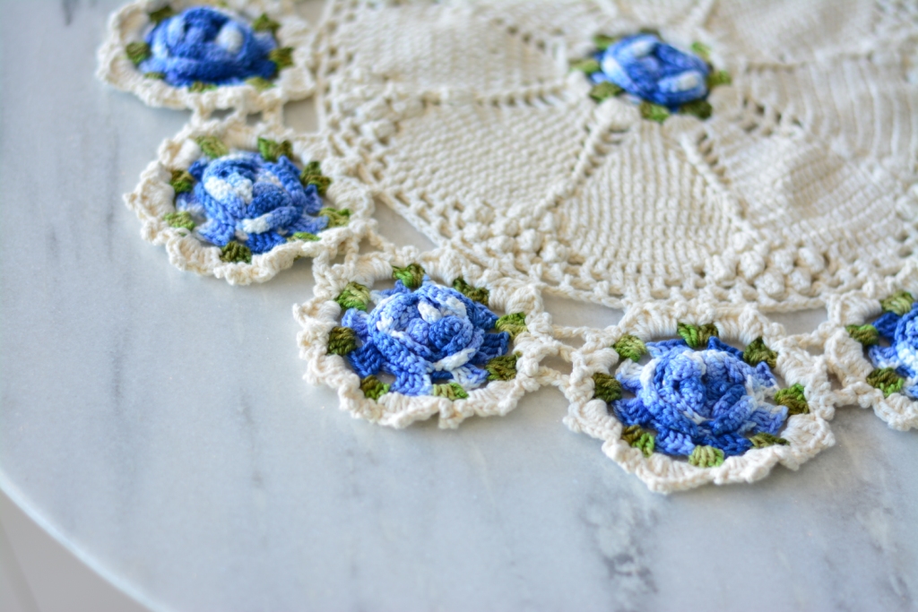 Toalhinha Floral Blue