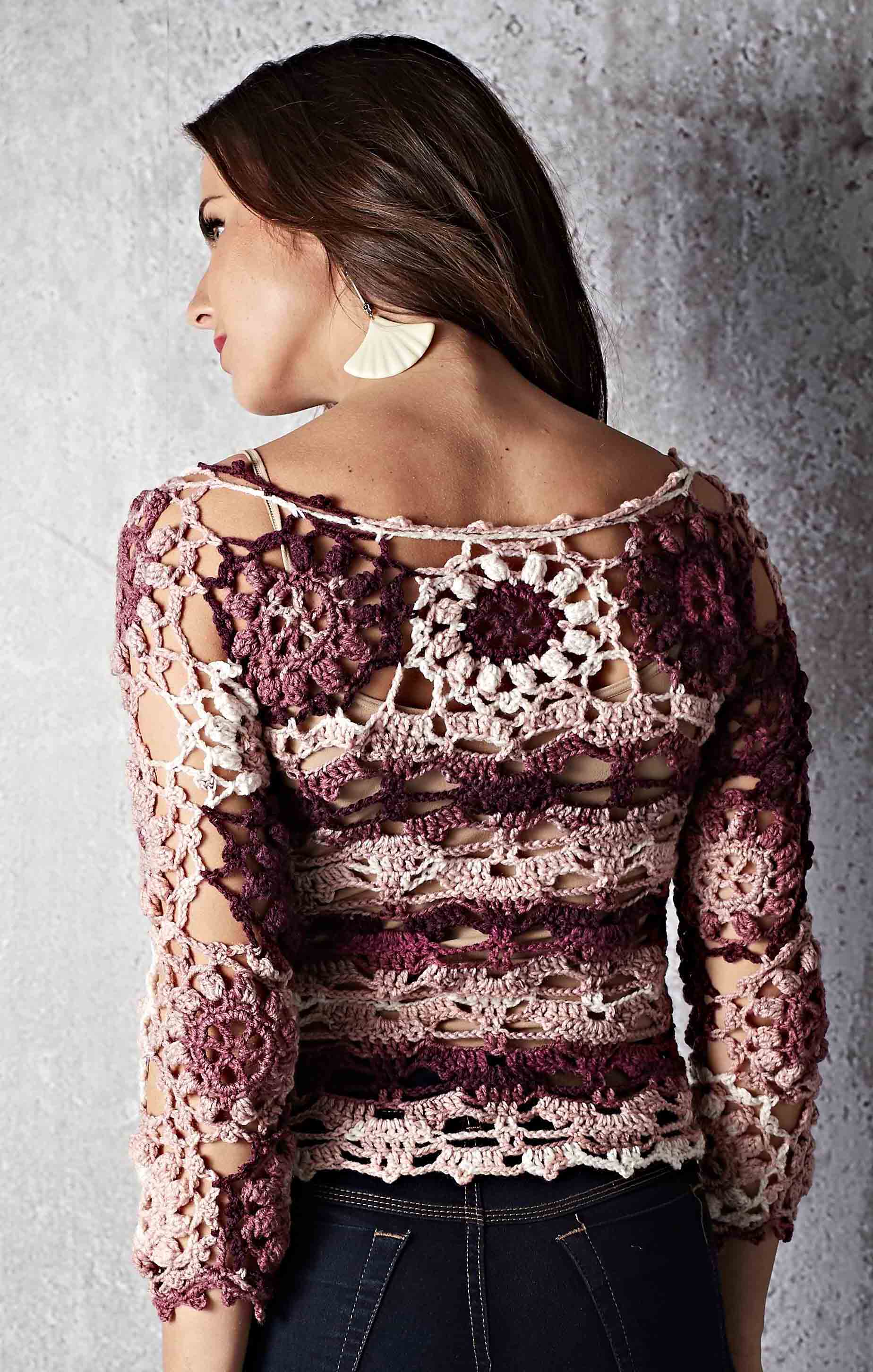 Blusa Batik Crochê