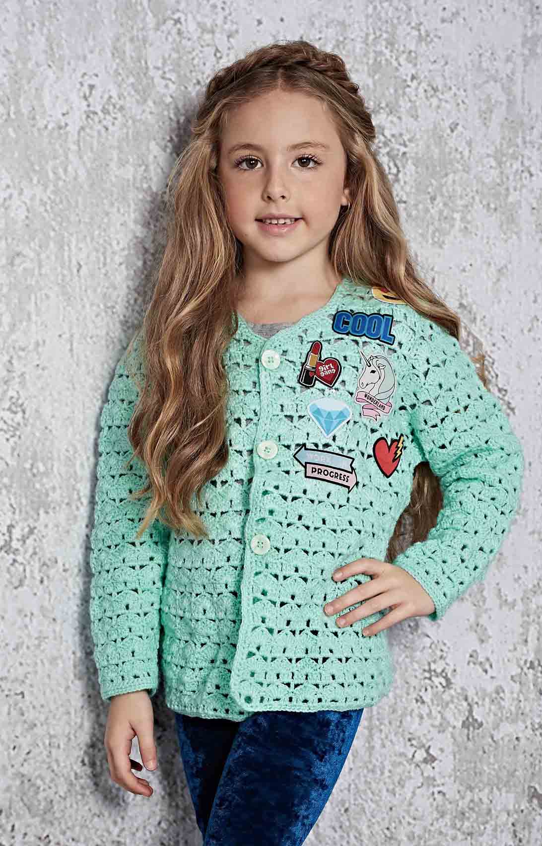 Cardigã Infantil com Patches