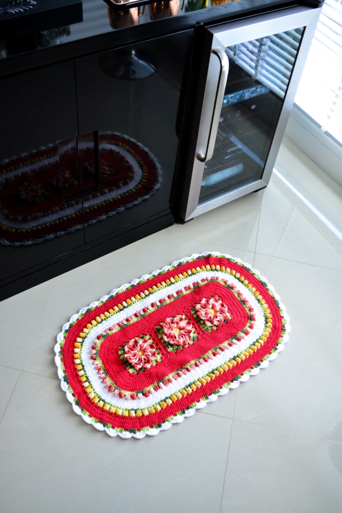 Tapete Floral Vermelho