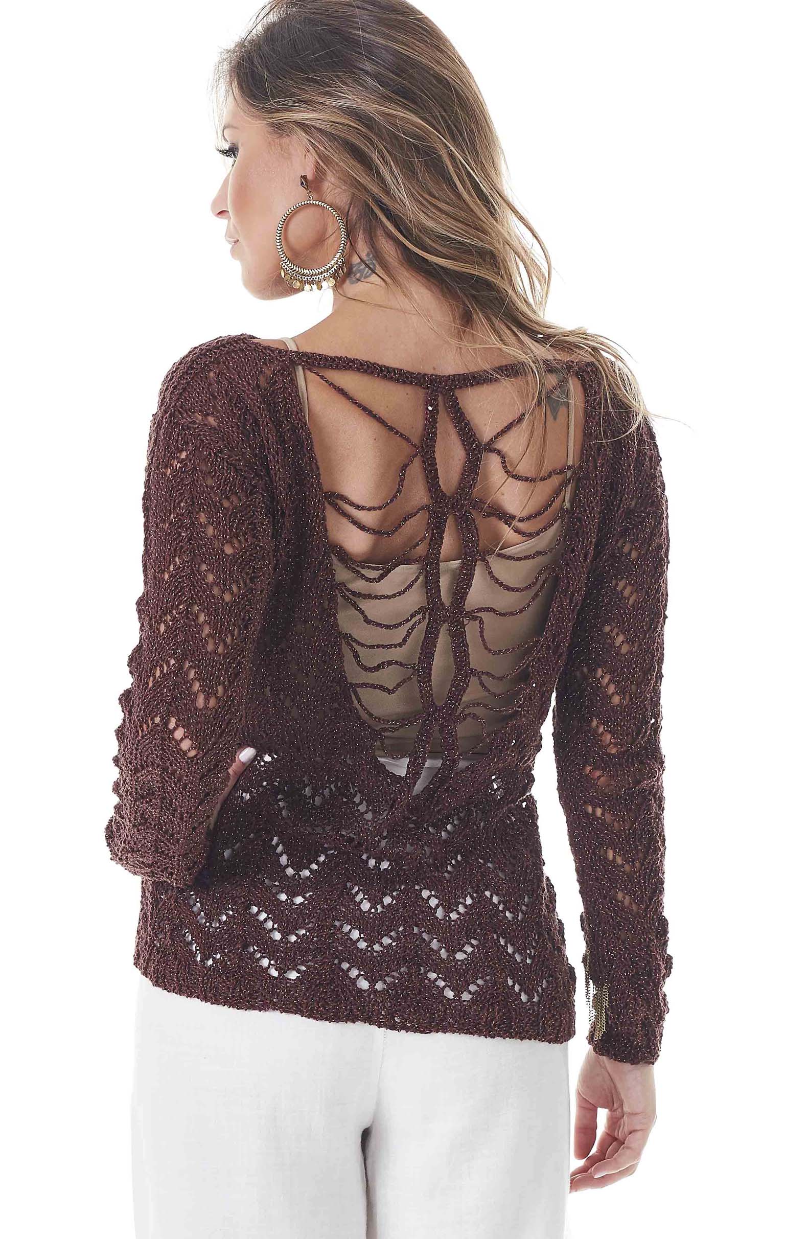BLUSA MARROM FASHION
