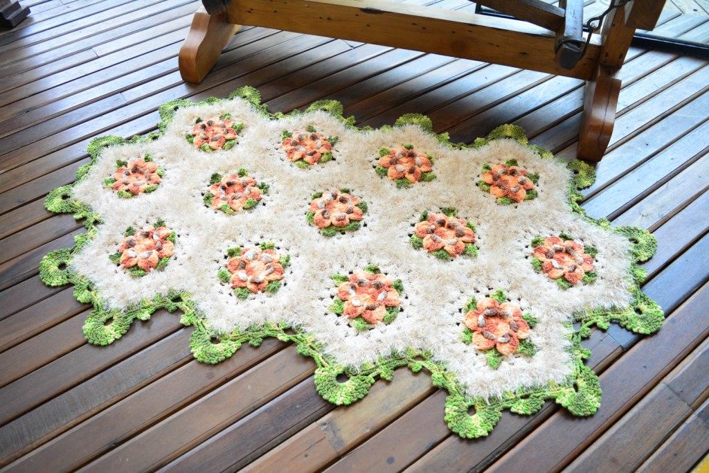 Tapete Hexágonos Florais