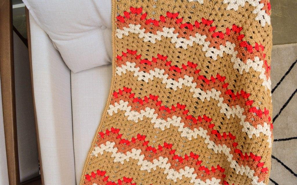 Manta Chevron com Franjas