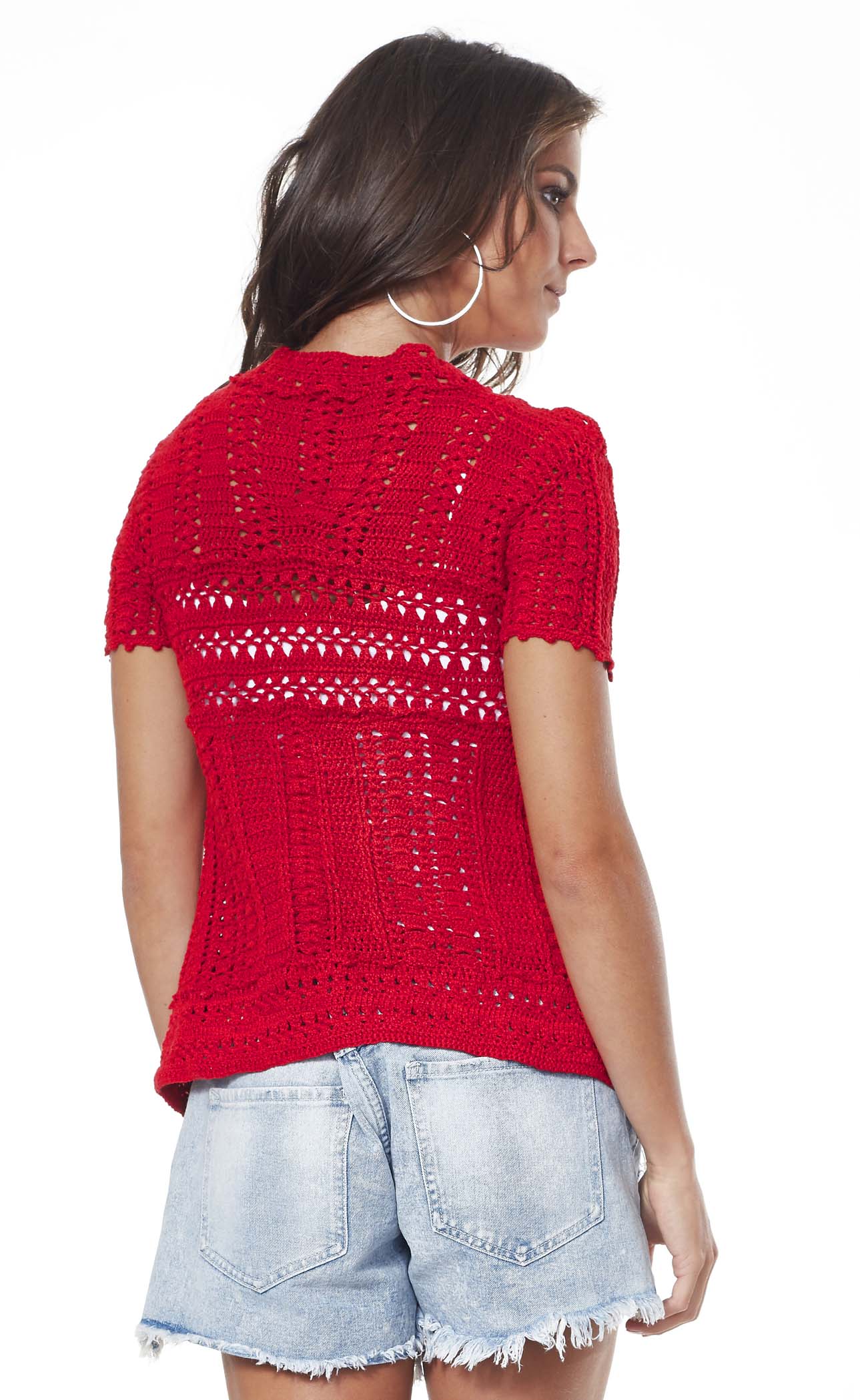Blusa Vermelho Círculo