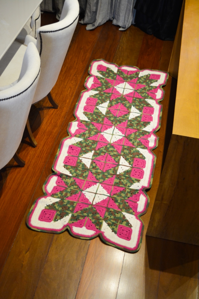 TAPETE CROCHÊ PATCHWORK