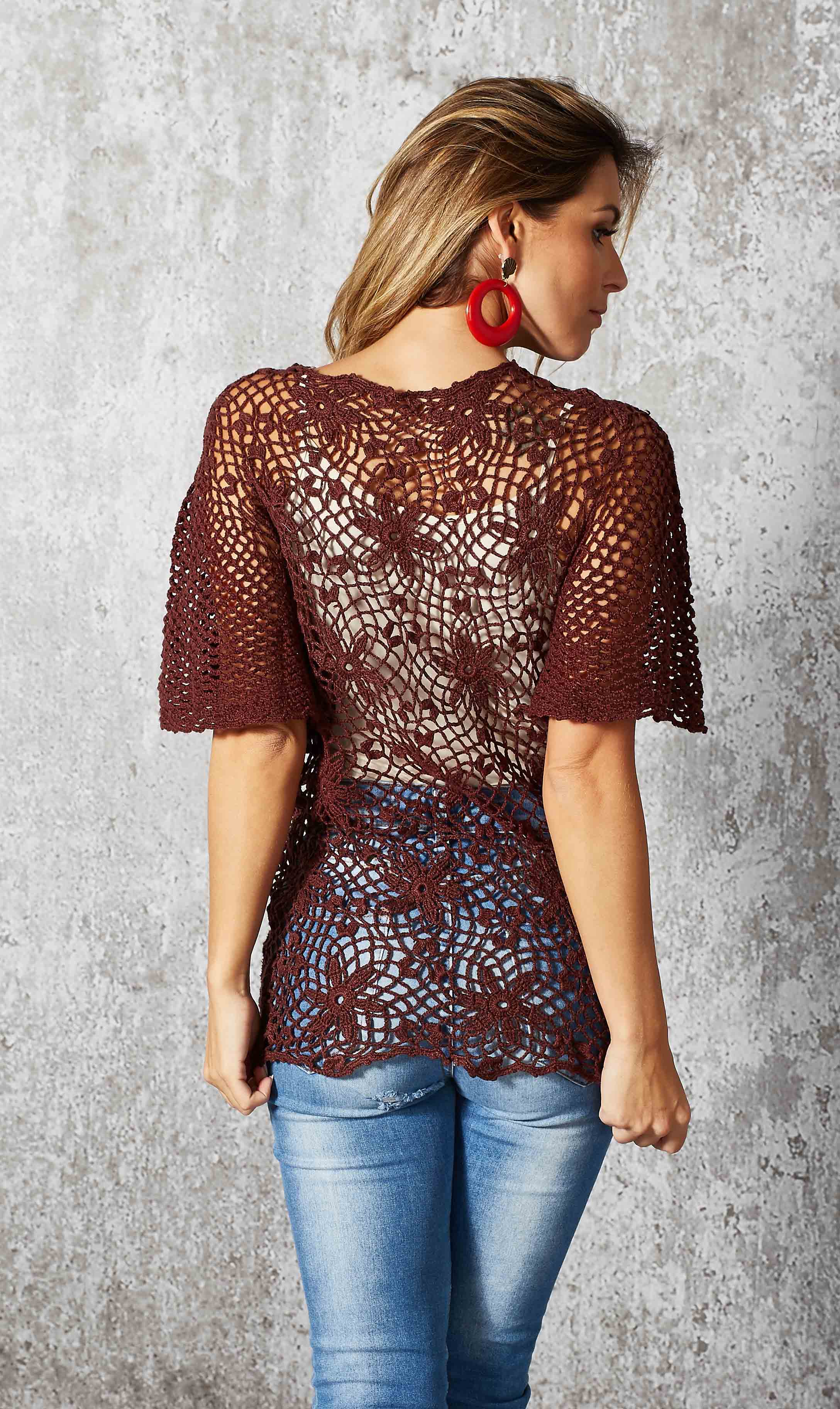 Blusa Manga Morcego