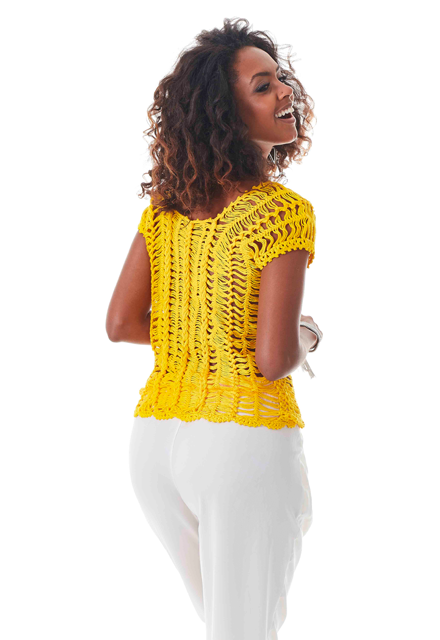 Blusa Charme Amarela