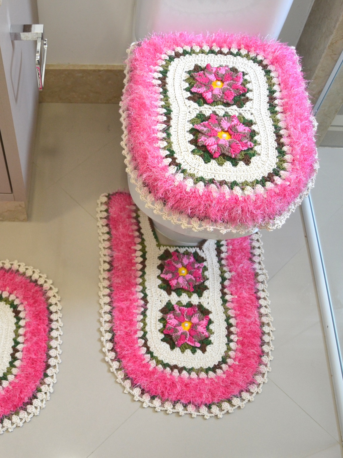 Jogo de Banheiro Rose