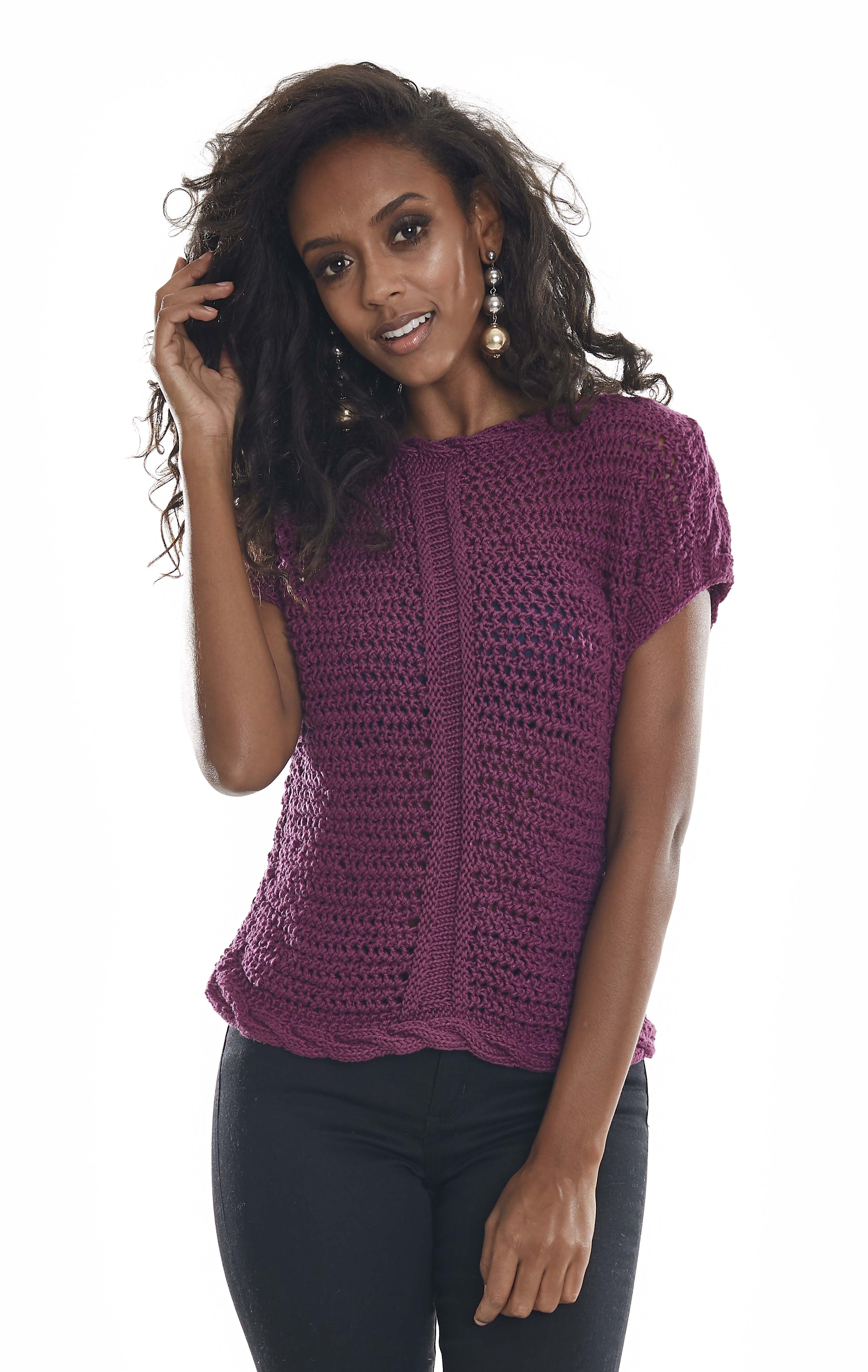 Blusa Uva em Tricô