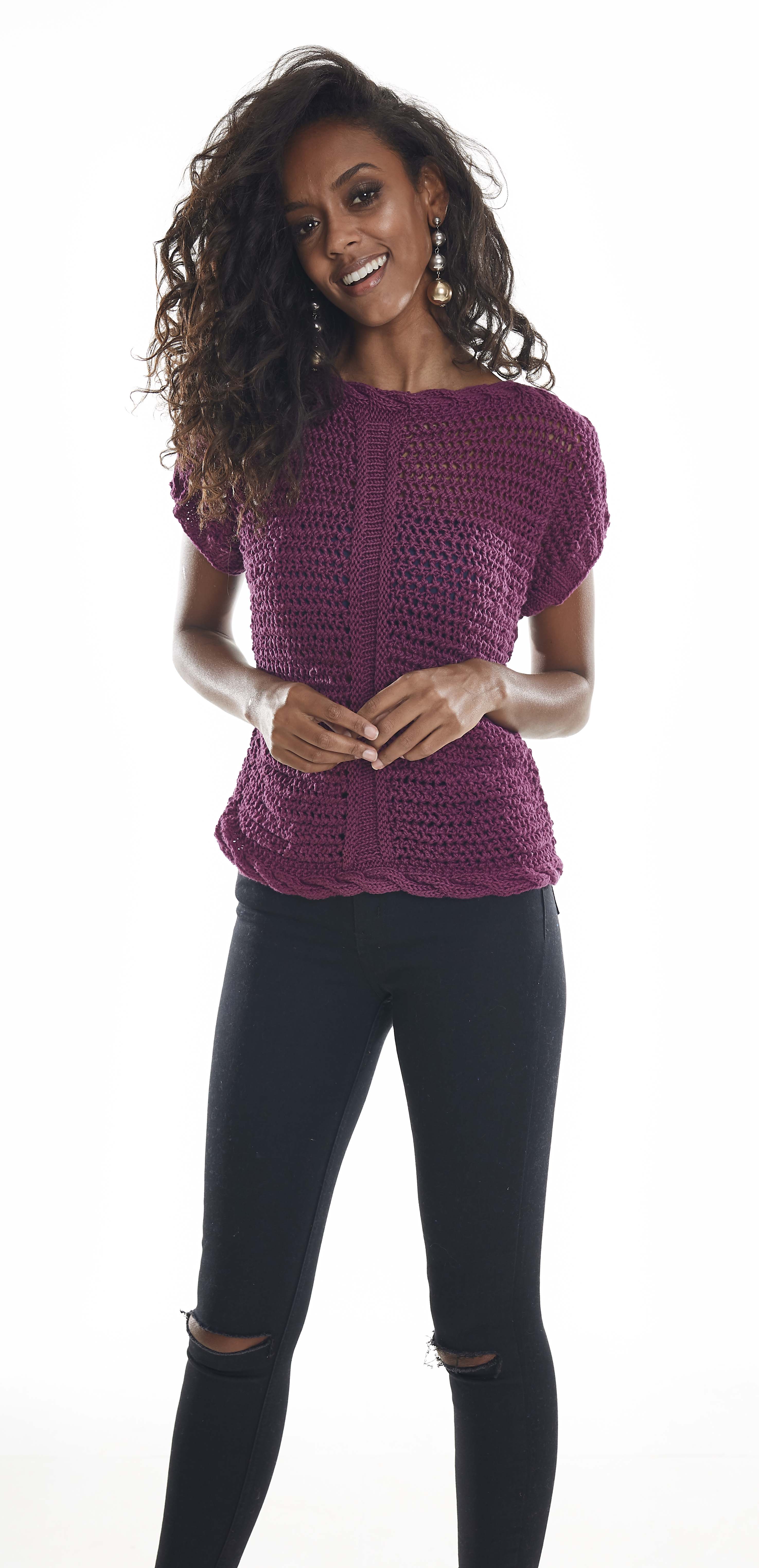 Blusa Uva em Tricô