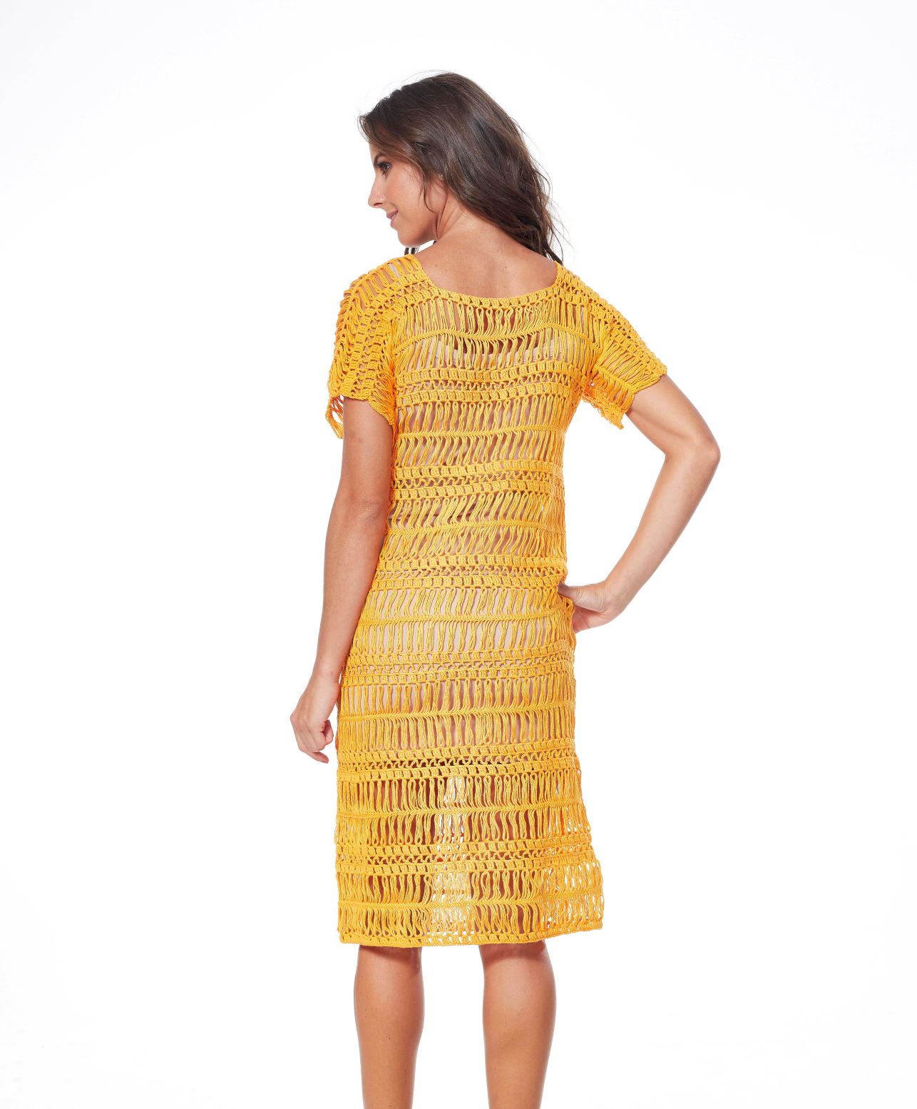 Vestido em Crochê de Grampo