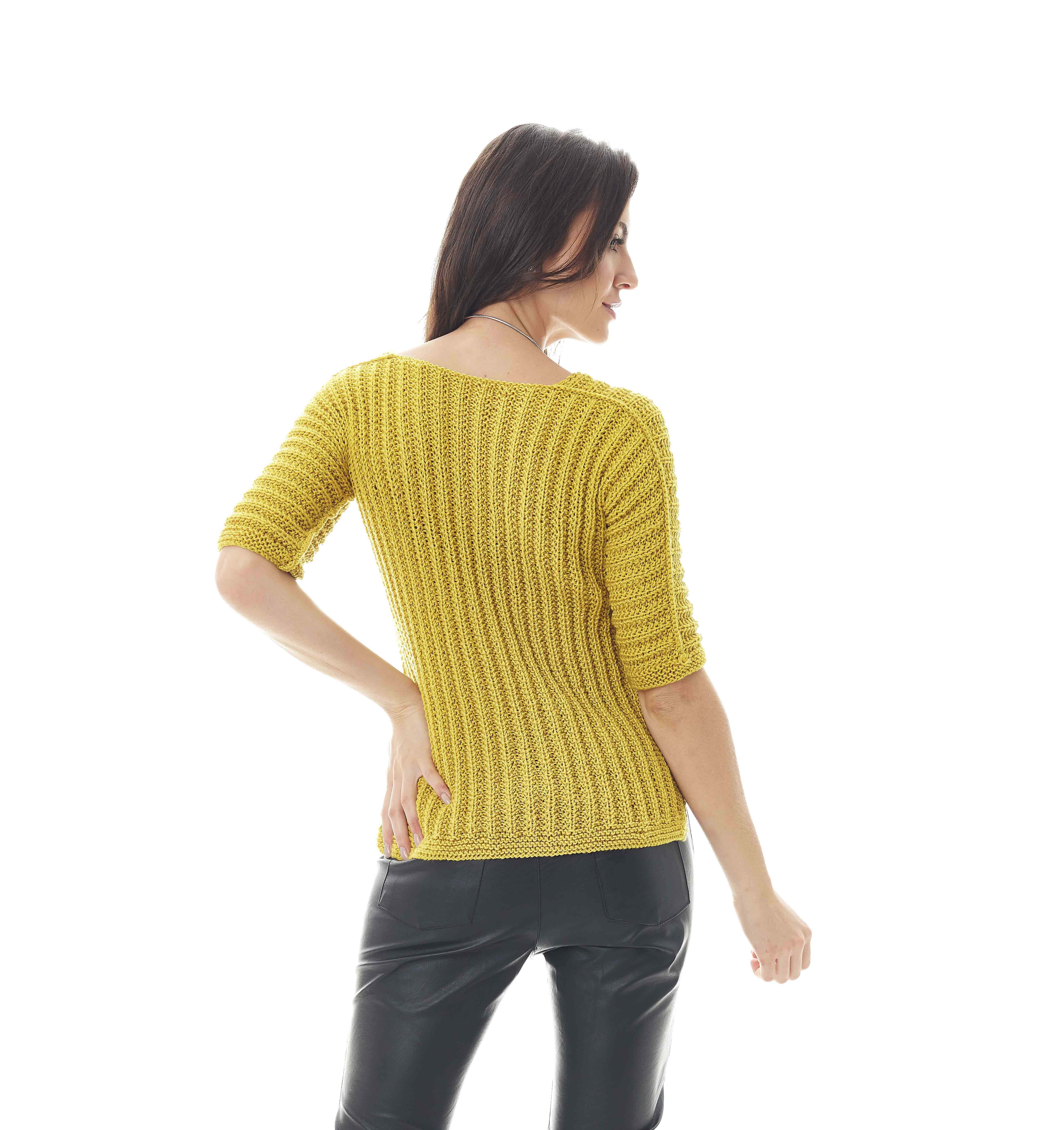 Blusa V Mostarda