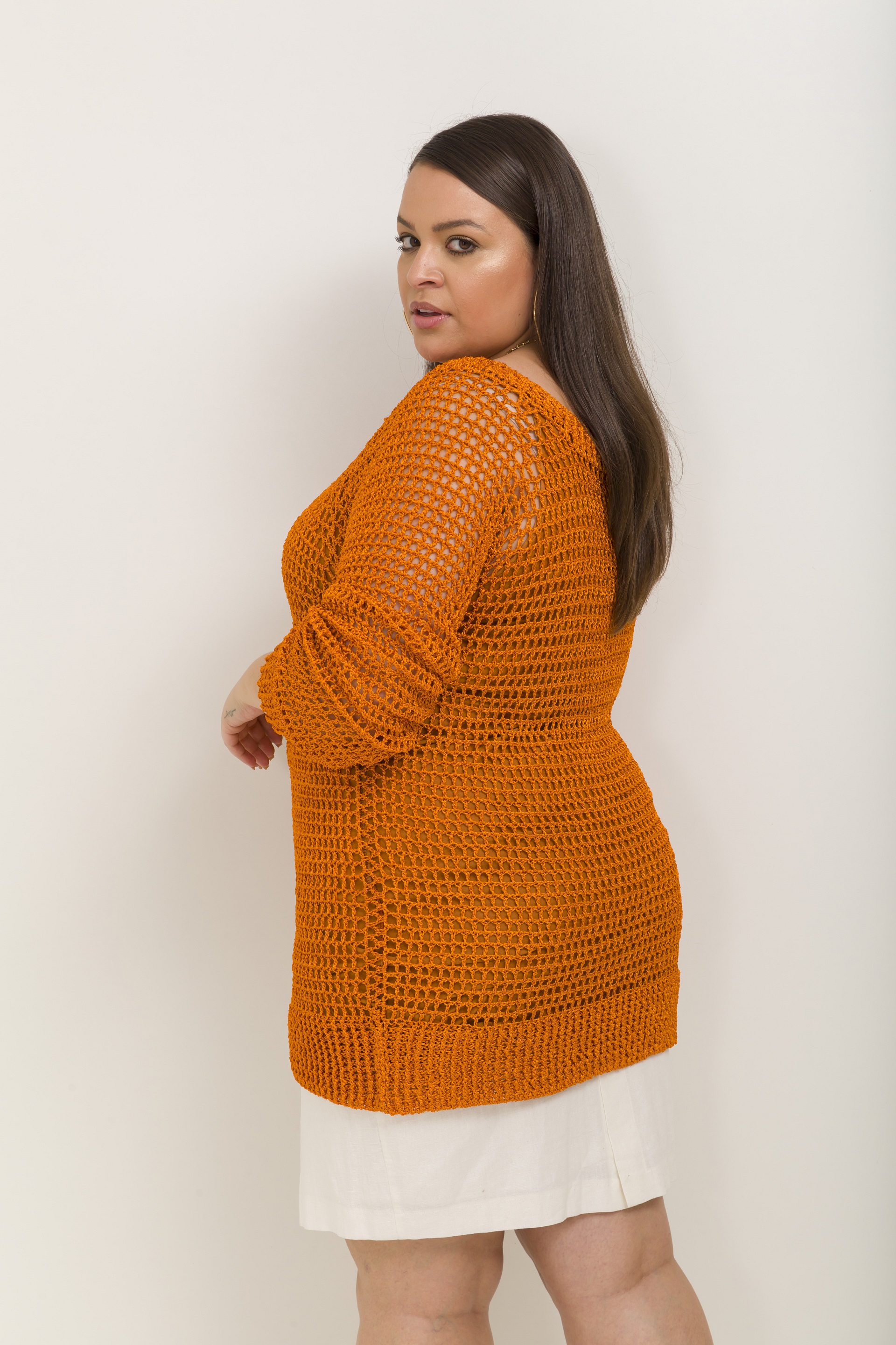 Blusa com Decote Canoa