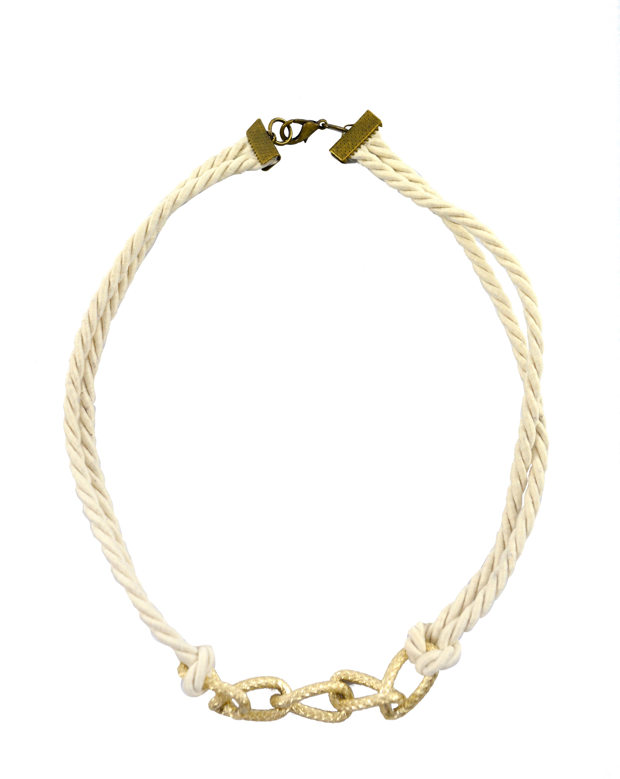 Conjunto Colar e Pulseira com Argolas