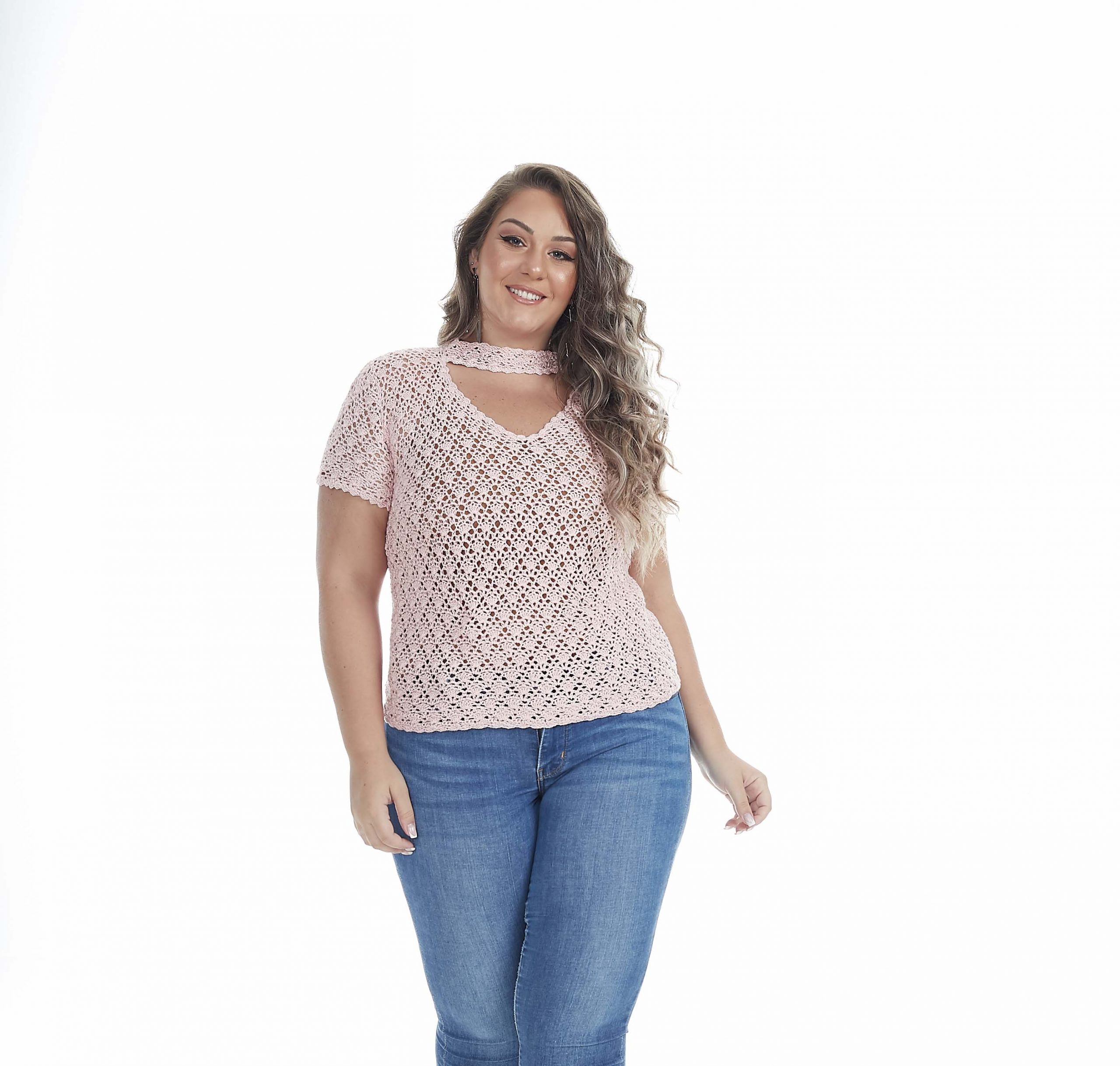 Blusa Rosa Antigo