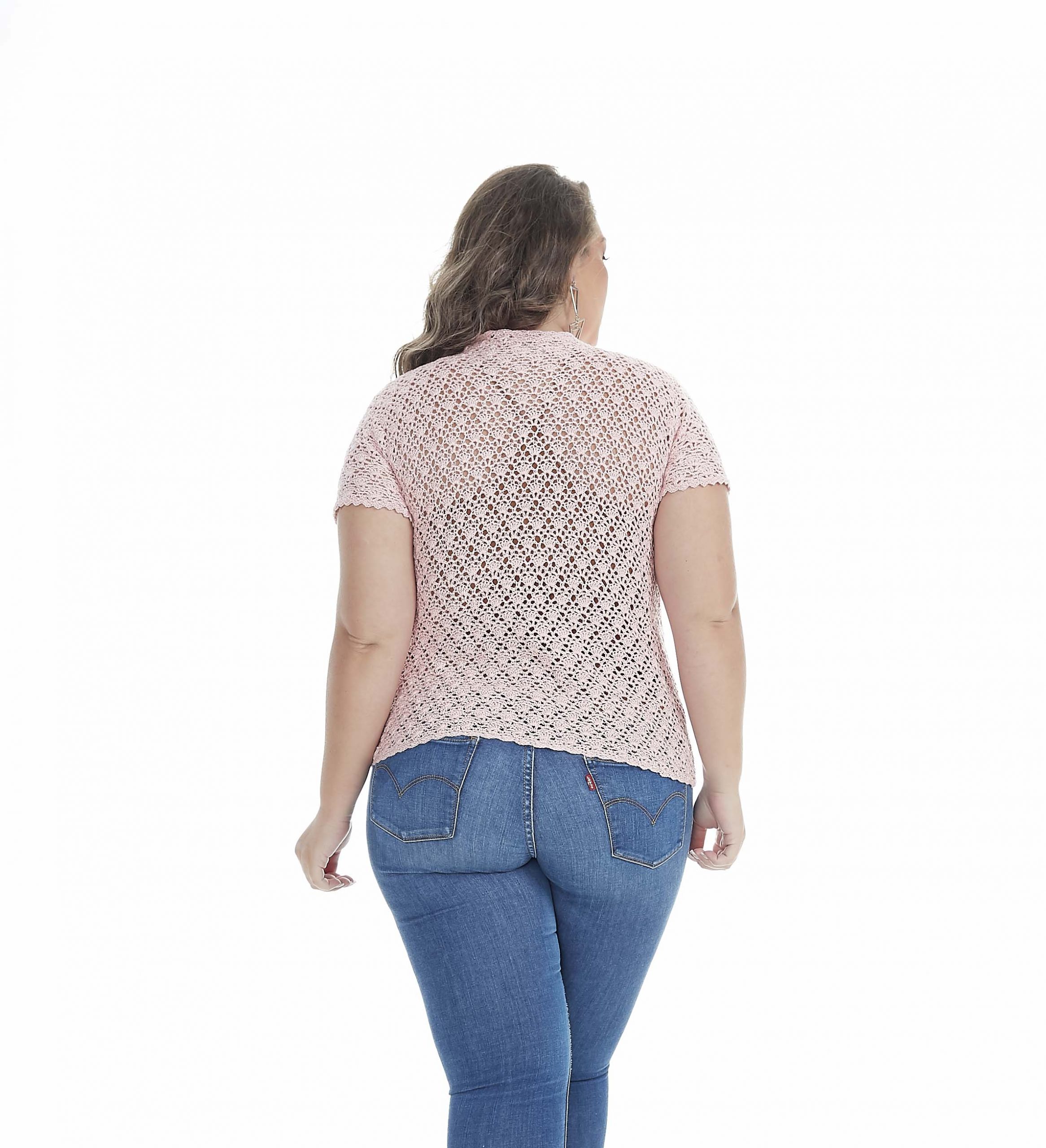 Blusa Rosa Antigo