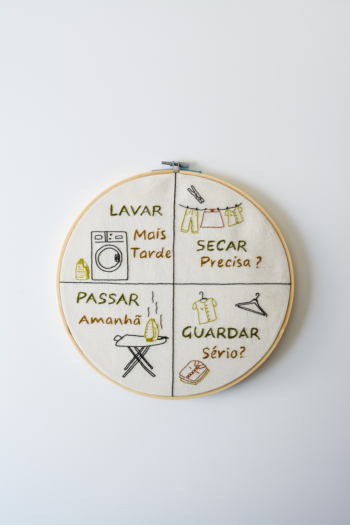 Bordado Lavar Roupa