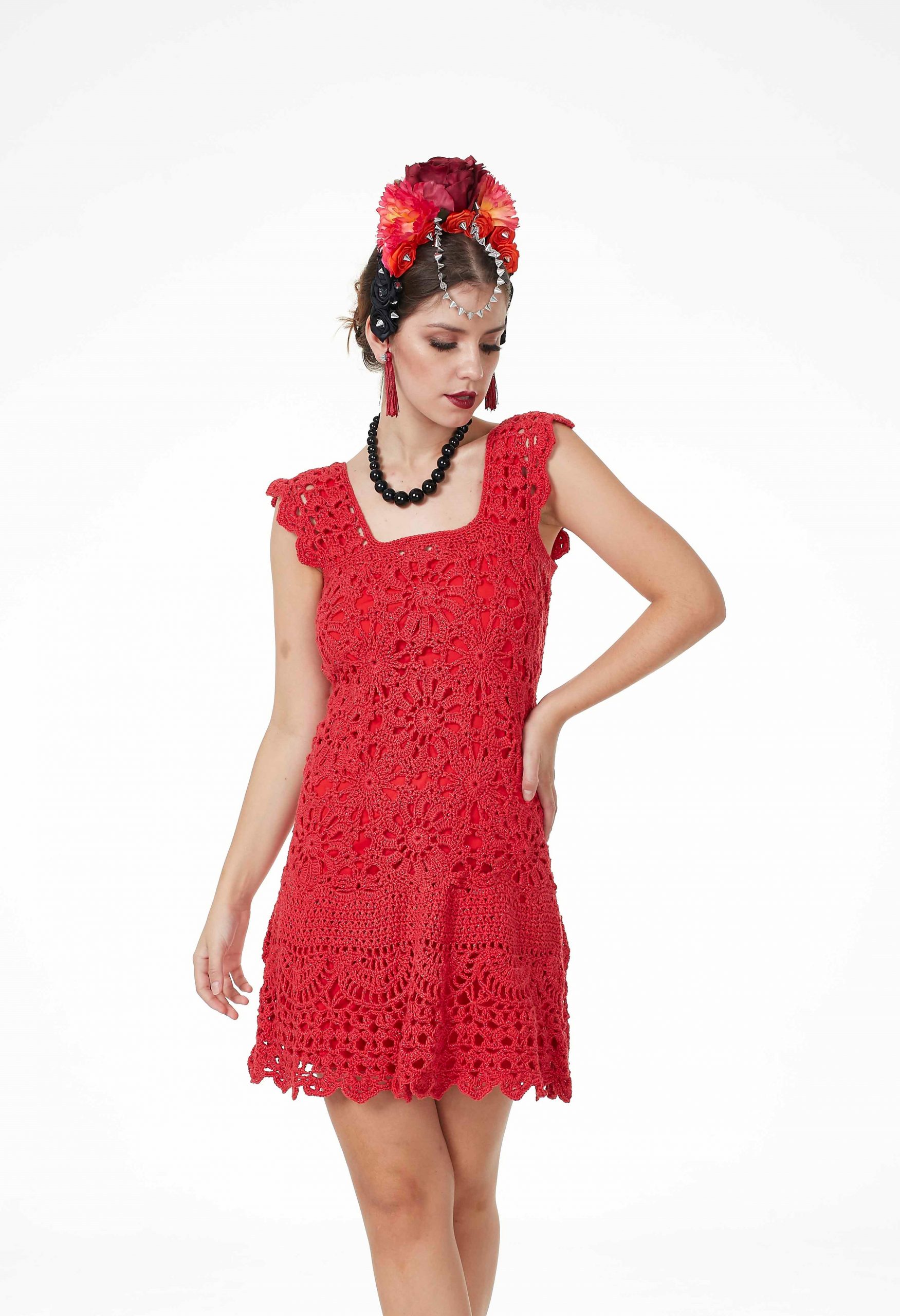 Vestido Vermelho Brilho