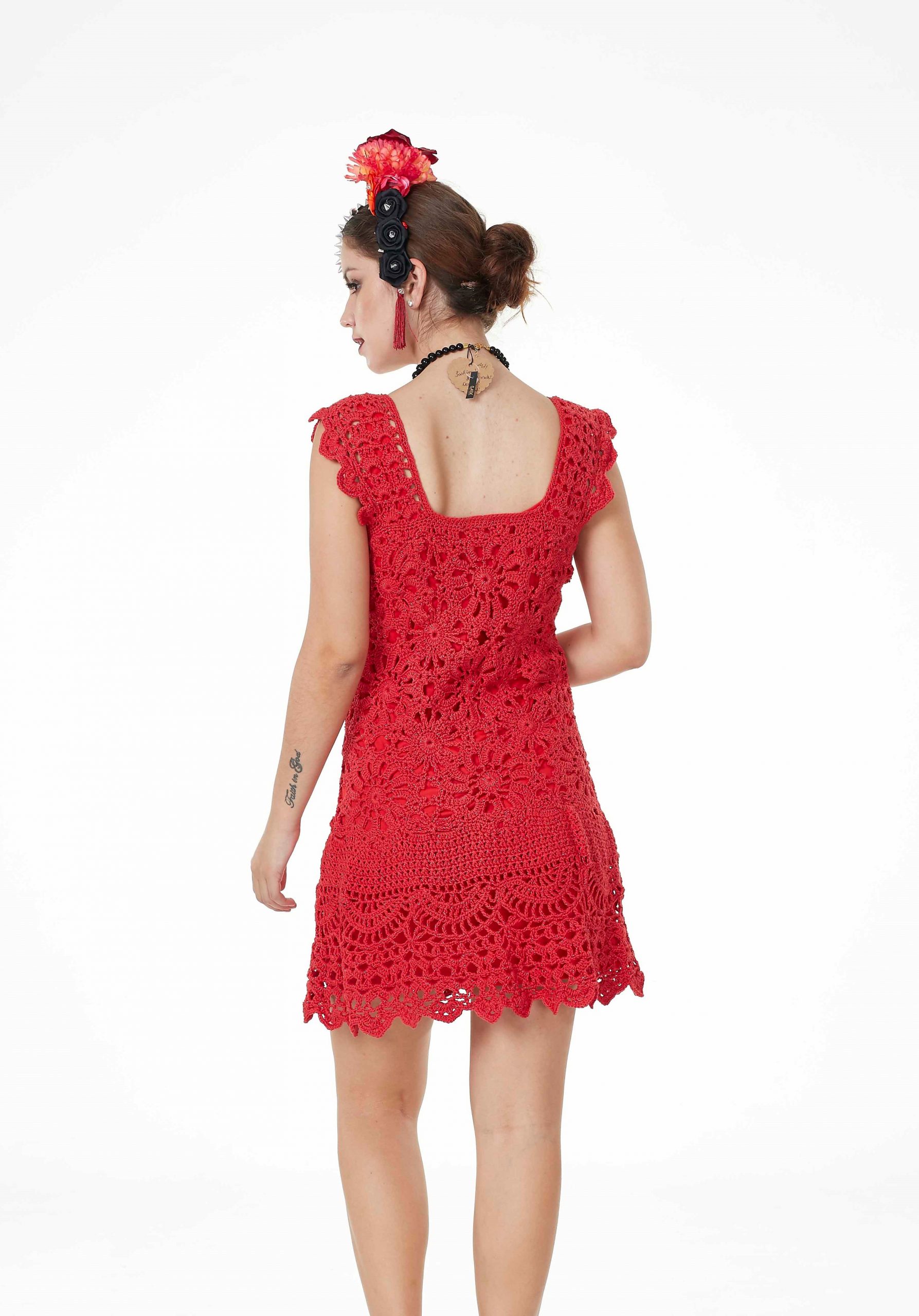 Vestido Vermelho Brilho