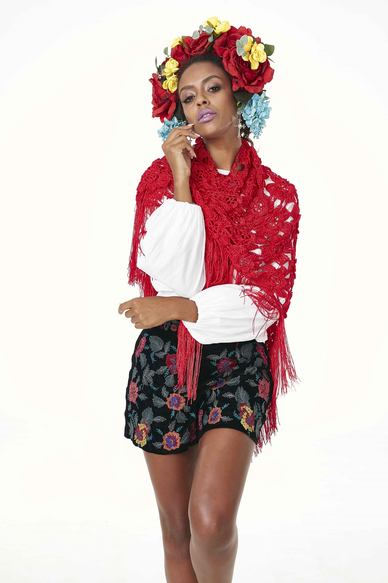 Xale Vermelho Encanto