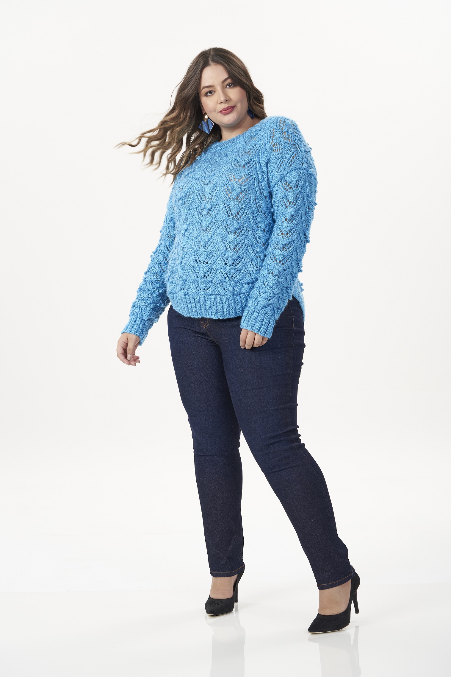 Blusa Azul-Neon