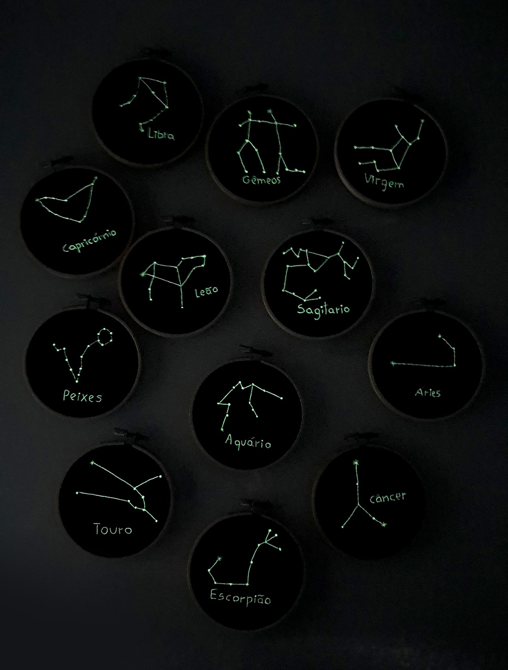 Bordado Signo Sagitário Glow
