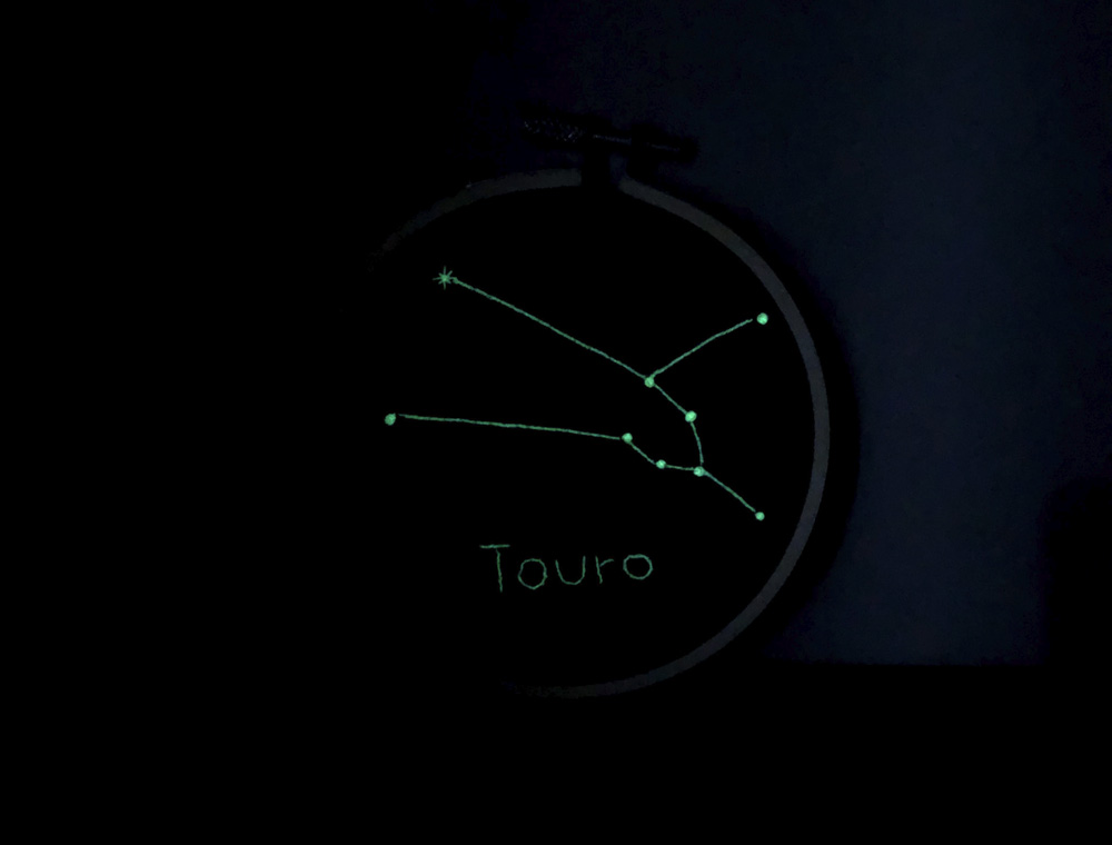 Bordado Signo Touro Glow