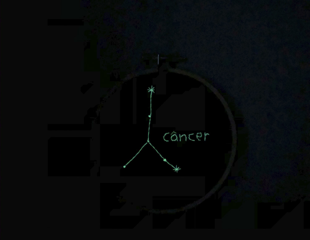 Bordado Signo Câncer Glow